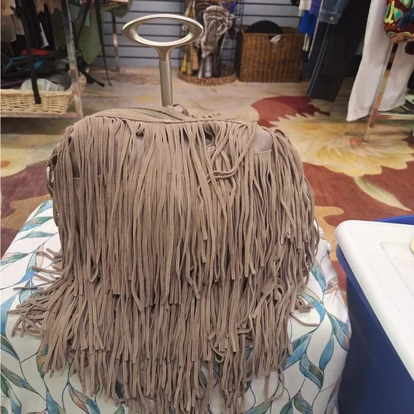 Monserat De Lucca Fringe Bag in taupe - Picture 2 of 11